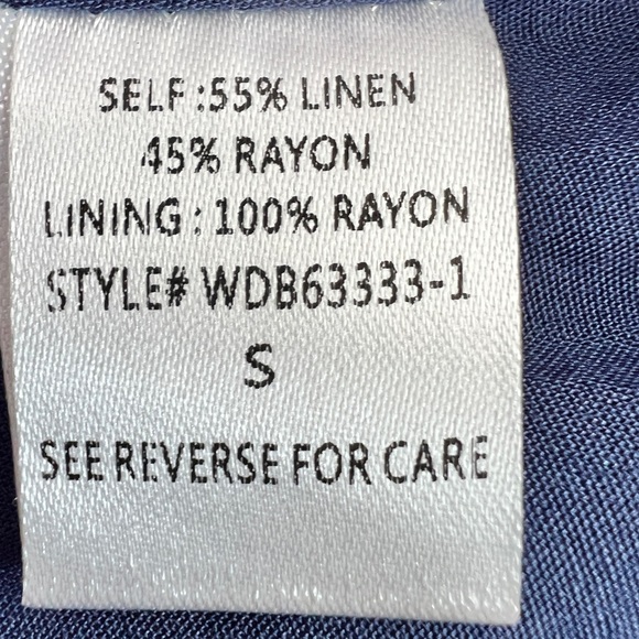 LOST + WANDER - Out of the Blue Linen Blend Mini Dress - Picture 7 of 11